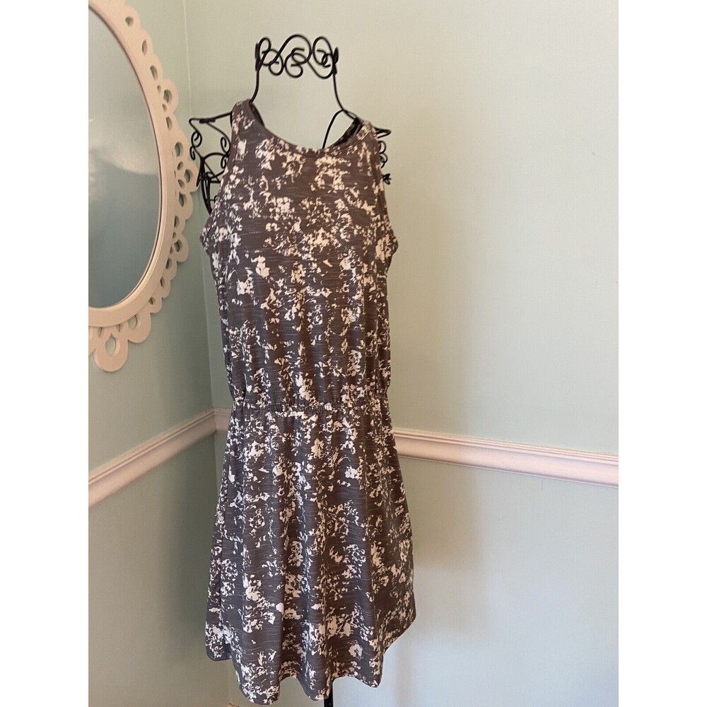 PRANA DRESS Small S GREEN BUILT-IN PADDED BRA STRETCH SUNDRESS